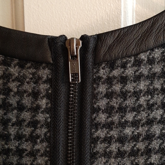 J. Crew wool mixed media houndstooth shift dress - Picture 4 of 5